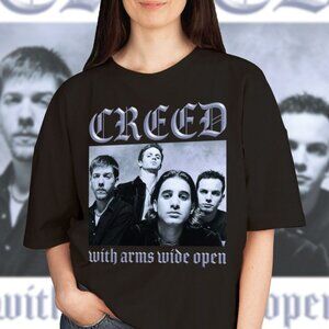 Vintage Creed Band With Arms Wide Open Tour T-Shirt 80